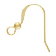 50pc- Gold Filled Earwire. Findings. 14kt Gold filled. French Wires. 3mm Bead