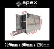 BRAND NEW TRUCK BOX ALUMINIUM CHECKER PLATE TOOLBOX-TRUCK STORAGE- 205612-2SDCPL
