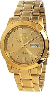 [SEIKO] 5 Classic Automatic Gold Tone Watch SNKK20K1