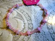 Pink Turtle Bead Anklet - ANK29