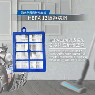 適用伊萊克斯 ZUA3860 吸塵器 HEPA13級過濾網/濾心+高密度水洗綿