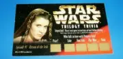 1997 Star Wars Trilogy Trivia Princess Leia Scratch Off Game Card Rare Vintage
