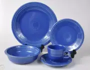 Fiesta Ware Place Setting in Sapphire
