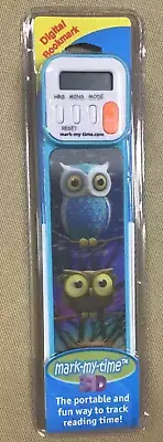 Mark-My-Time 3D Owl Digital Bookmark with Reading Timer - NEW