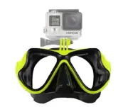 Yellow Diving Mask Scuba Goggles Glasses For Gopro Hero 4 3 Xiaomi Camera