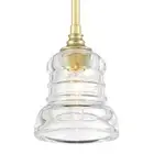 Crystorama Lighting Group GRG-1040 Gregory 5"W Mini Pendant / - Brass