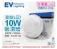 【EVERLIGHT億光】LED 星庭 10W 3000K 黃光 全電壓 IP65 戶外吸頂燈 (8.4折)