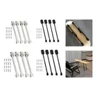 4 Pieces Collapsible Table Legs Foldable Table Leg Heavy Duty Stable for Side