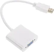 Video Conversion Cable to Adapter Video Input Adapters Display Port to Adapter to Video Converter Cord Display Port to Cable Plastic White