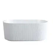 1500-1700*800*580mm Poseidon Gloss White/Matt White/Matt Black Oval Acrylic Freestanding Bathtub