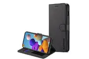 For Samsung Galaxy A21s Case, SupRShield Wallet Leather Flip Magnetic Stand Case Cover (Black)