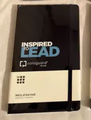 Notebook Inspire to Lead Moleskine Custom ruled NEW SEALED black blue white