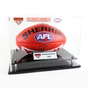 Essendon Bombers Signed AFL Ball Acrylic Display Case *Signed Ball Not Included