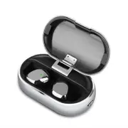 X26 bluetooth 5.0 True Wireless Earbuds Smart Touch Waterproof Stereo Hifi Earphone With Metal Charging Box for Iphone Xiaomi SILVER COLOR