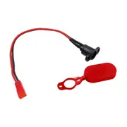 Waterproof Battery Charging Head For Xiaomi Mijia M365 Electric Scooter With Red Waterproof Cover Accessories Parts