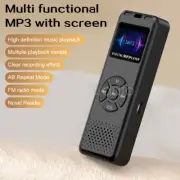 Mini Digital Voice Recorder MP3 Player w/ Display Screen Music Speaker FM Radio