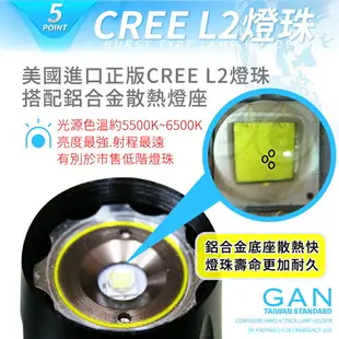 超越T6美國CREE XM-L2 LED伸縮調光強光手電筒 五段模式 颱風 地震 強光 騎車 登山 露營 手電筒 爆亮