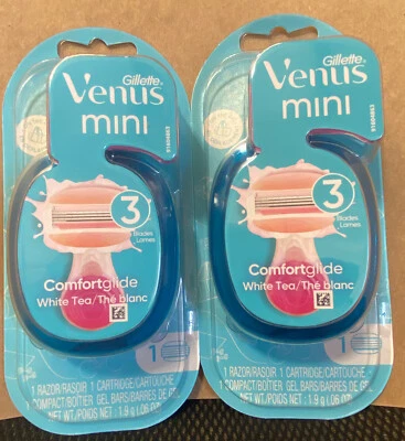 2 Venus Gillette Mini Razor Cartridge