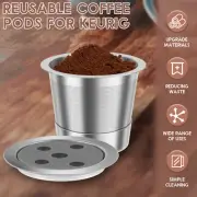2Pcs Reusable Coffee Capsules Stainless Steel Reusable Coffee Pods Filter xixhf