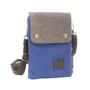 Nevenka Small Crossbody Cellphone Bag with Shoulder Strap Denim Canvas Wallets-DarkBlue