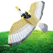 Hanging Owl Bird Scare | Hanging Fake Owl Decoy, Light up Sound Toy Bird Scarer