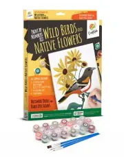 CraftLab Wild Birds Paint by Numbers Kit for Adults Teens Beginners DIY Painting
