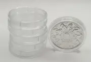 COIN CAPSULES 2 OZ FOR SILVER QUEENS BEAST and TUDOR SERIES 39mm - 10 PIECES