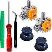 SOSS GAMING® Hall Effect Joysticks UPGRADE Kit for Playstation 5 Dualsense Controllers- Fixes Stick Drift, Broken, and Loose Joysticks - 2 PACK