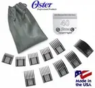 OSTER A5/A6 ATTACHMENT Guide 10pc COMB SET&40 BLADE*Fit Most Andis,Wahl Clippers