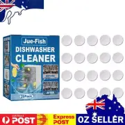 20pcs Dishwasher Cleaning Tablets Deep Cleaning Descaling Tablets for Dishwasher