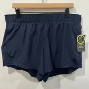 Athletic Works Running Shorts Navy Blue Size L NWT