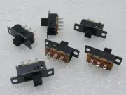 10Pcs SS-23D32 6 Pin 3 Position DPDT Panel Slide Switch 0.5A 50V