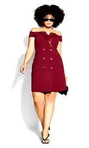 CITY CHIC RUBY TUXE OFF THE SHOULDER DRESS SZ XL BNWT RRP $179.95