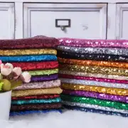 8 Yards MINI DISC SEQUIN GLITZ NYLON MESH FABRIC BACK DROP SASH OVERLAY USA