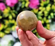Large 45MM Natural Green Onyx Stone Healing Power Metaphysical Reiki Sphere Ball