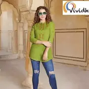 Womens Shirt - Lime Green Blouse