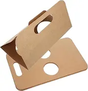 Alipis 10pcs Coffee Cup Tray Take Out Container Paper Double Opening Cup Holder Portable Beverage Paperboard Packing Coffee Mug Milk Tea Soft Drink