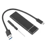 Dual Protocol M2 SSD Case M.2 NVMe SATA SSD Enclosure Adapter 10Gbps USB 3.1 Type C External Hard Drive Case Supports M and B&M Keys