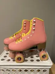 Impala Women’s Roller Skates New Size 7 Pink/Yellow #3239 rollerskates Quad