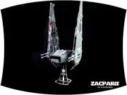 DISPLAY STAND for Star Wars Lego 75256 75104 Kylo Rens Command Shuttle Nice!