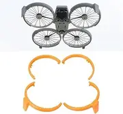 for DJI, FLIP Bumper Guards Propeller Guard Protector Anti-Collision Ring Cover with Landing Gear Increased Height Stand, for DJI, FLIP Drone (Black) Drone Propeller Guard(Orange)