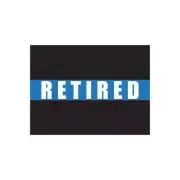 Thin Blue Line Retired Flag Sticker