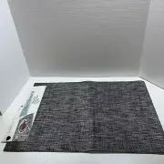 4 Piece Placemat Set 12" x 18" EZ Clean Table set PVC Tweed Blue Color
