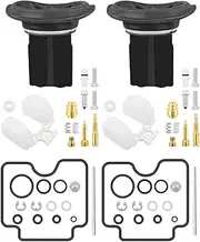 Carburetor Rebuild Repair Kit with Diaphragm Fit for Yamaha XVS1100 V-Star XVS 1100 1999-2007, Fit for XVS 1100 Drag Star 1999-2007
