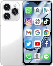Mini Smartphone 4G The World's Smallest Cell Phones Android Small Phone unlocked Mini Phone 2GB RAM 16GB ROM 4.3 Inch Dual Sim Facial Recognition XS18 Pro Max Child Mobile Phone (WhiteAdd32GBCard)
