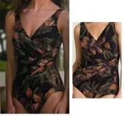 MIRACLESUIT WRAP MIRACLE COPPER SWIMSUIT SWIM SUIT 14 SWIMMING COSTUME BEACH