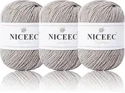 [NICEEC] 3 Skeins Merino Wool Yarn