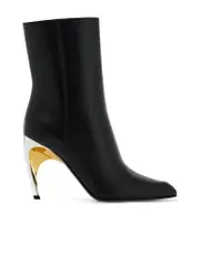 Alexander Mcqueen Leather Armadillo Ankle Boots