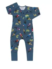 BONDS X WIGGLES ZIP WONDERSUIT BABY BNIP SIZE 00 3-6 MONTHS