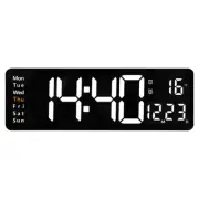 16-Inch LED Digital Display Wall Clock Temperature and Humidity Display5837